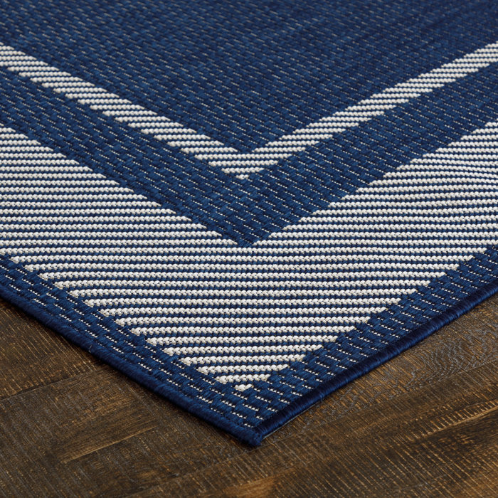 Breakwater Bay Castellanos Blue Indoor/Outdoor Rug & Reviews Wayfair